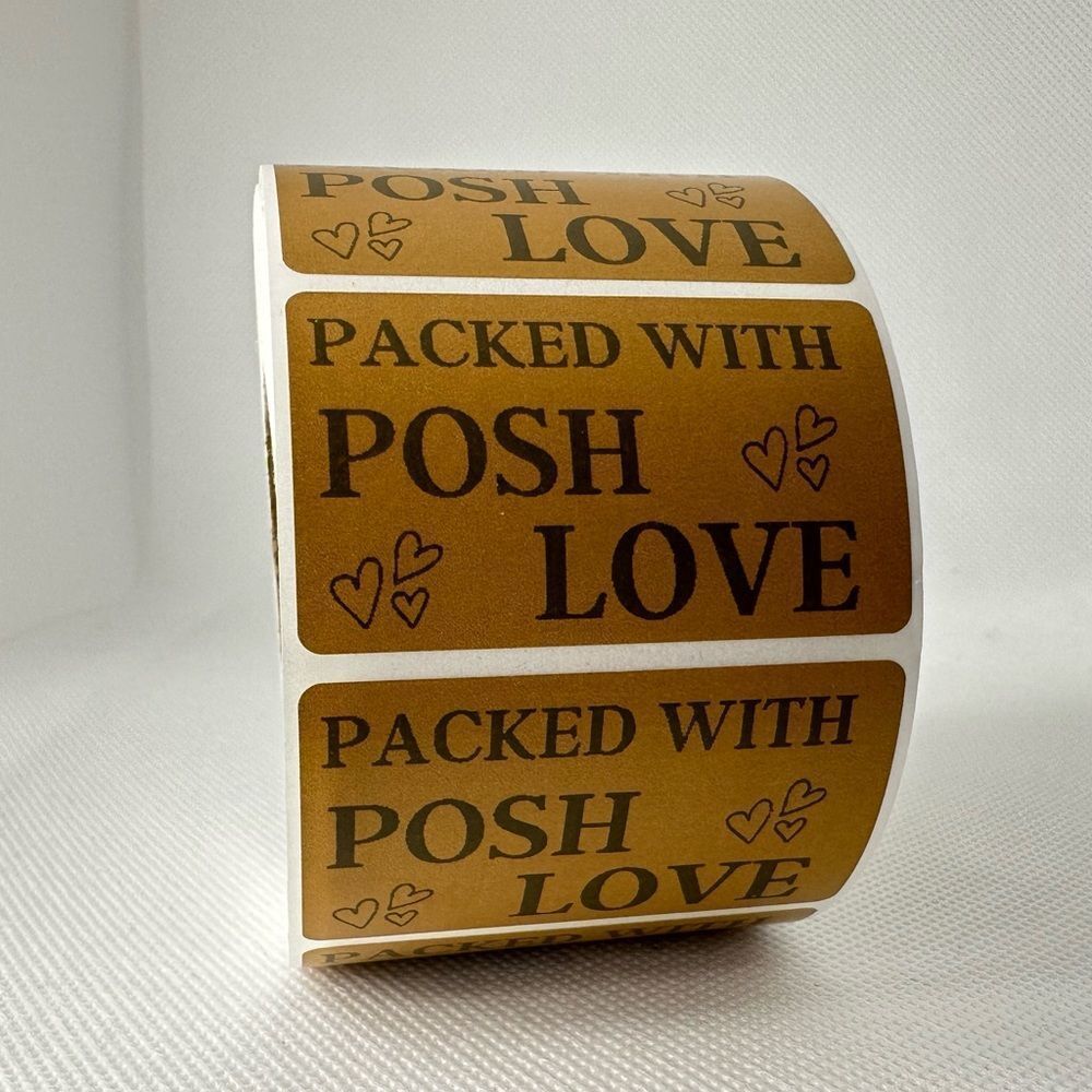 100 Posh Love Stickers | Shipping Supplies | thank you stickers NEW - Picture 9 of 9